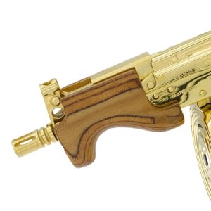 Alternative view of Century Arms Micro Draco, 7.62 x 39mm, 24k Gold Plated w 24K Gold Drum