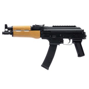 Century Draco 9S 9mm, 11″ Threaded Barrel, Black, Polymer Grip, Wood Handguard, 35rd, Uses CZ Scorpion Mags