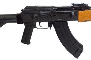 Century Mini Draco 7.62x39mm, 7.75″ Threaded Barrel, Black, Wood Handguard, 30rd
