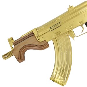 Alternative view of Century Arms Micro Draco, 7.62 x 39mm, 24k Gold Plated with 24k Gold Plated Magazine