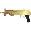 Century Arms Micro Draco, 24K Gold, 7.62 x 39mm, Standard 30Rd Magazine